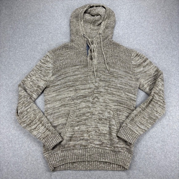 Retrofit Other - Retrofit Hoodie Sweater Mens Size L Marled Knit Waffled Cozy Comfy Stretch